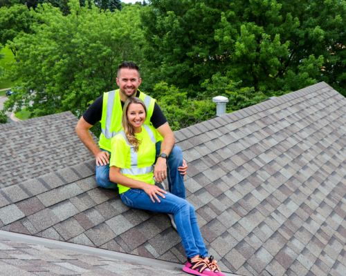 Image of Nick and Molly, partners of Apple Roofing.